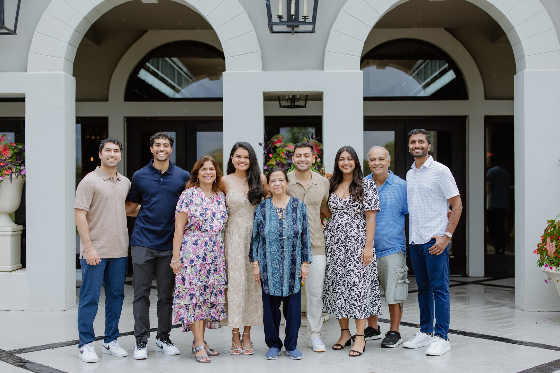 The Sinhas family photo